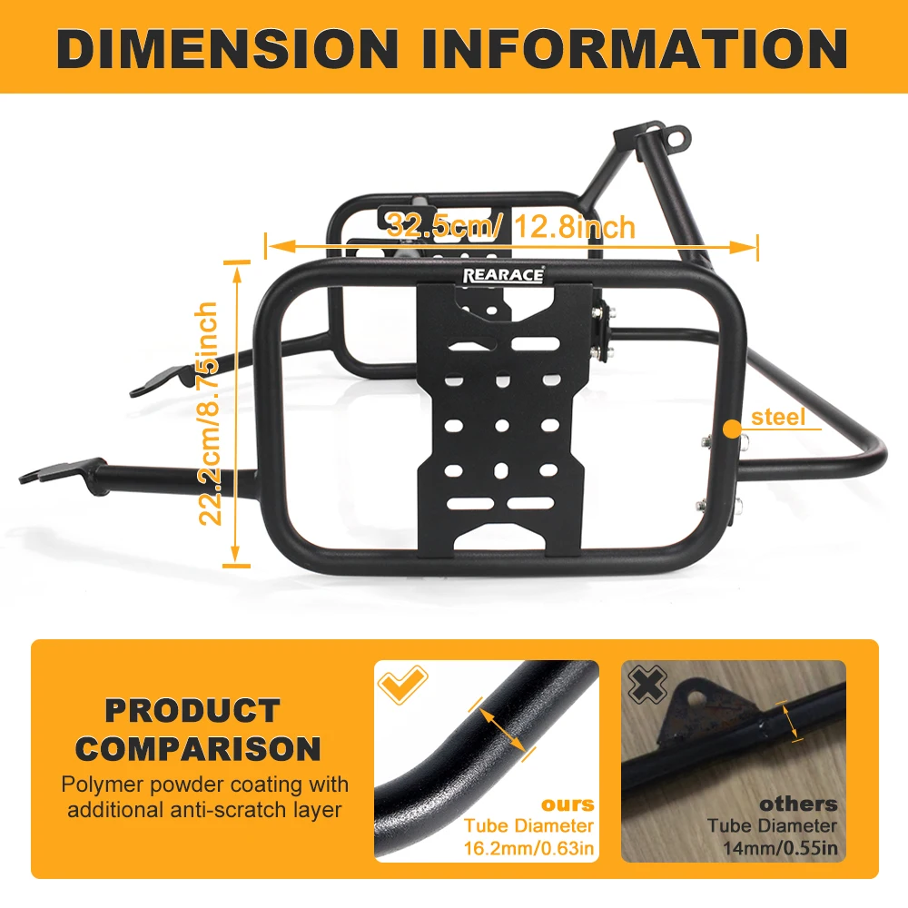 Motorcycle Saddlebag Support Racks Mounting Brackets Pannier Racks Side Carrier Norden 901 2022 2023 2024 2025 For Husqvarna