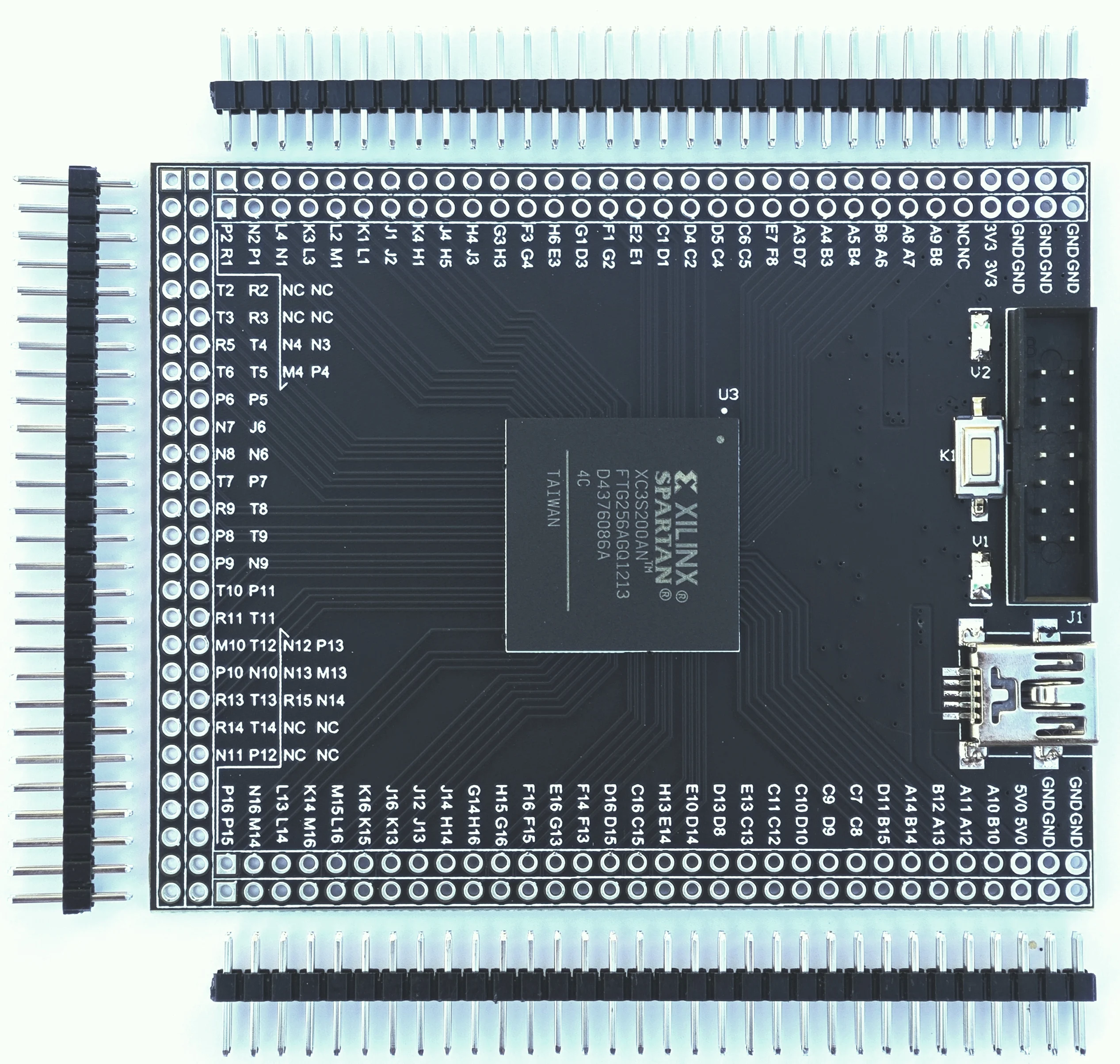 Xilinx FPGA Development Board Spartan3 New XC3S200AN Development Board Core Board Minimum System Board
