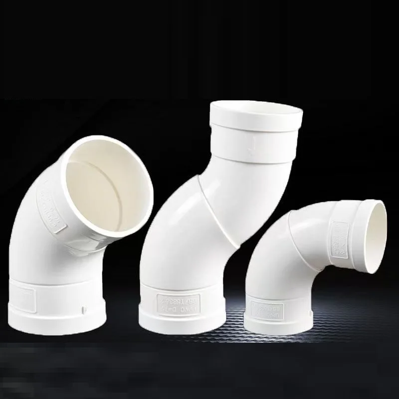 1Pc PVC 360° Rotatable Elbow Fitting 50mm 75mm 110mm 160mm PVC Pipe 360° Free Adjustment Universal Coupling Drainage Joint