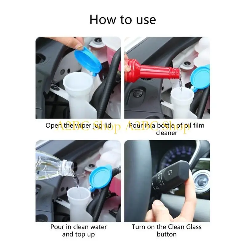 

A2BC Car Glass Oil Film Cleaner 5-Ounce,Windshield Cleaner Window Cleaner, Glass Cleaner for Auto and Home No Damage
