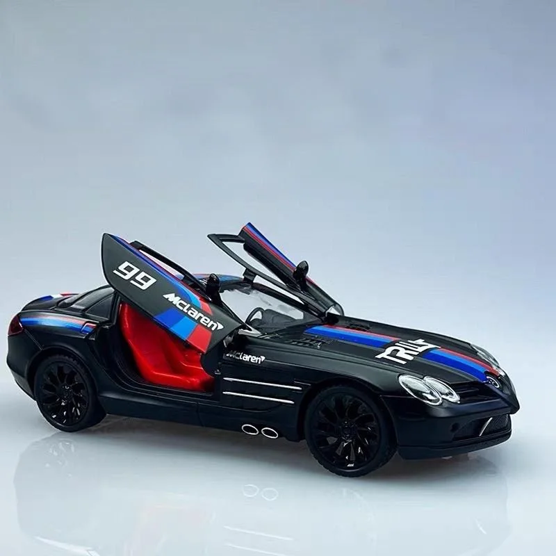 

1:24 SLR 722S Coupe Alloy Sports Car Model Diecast Metal Track Racing Vehicle Car Model Simulation Sound and Light Kids Toy Gift