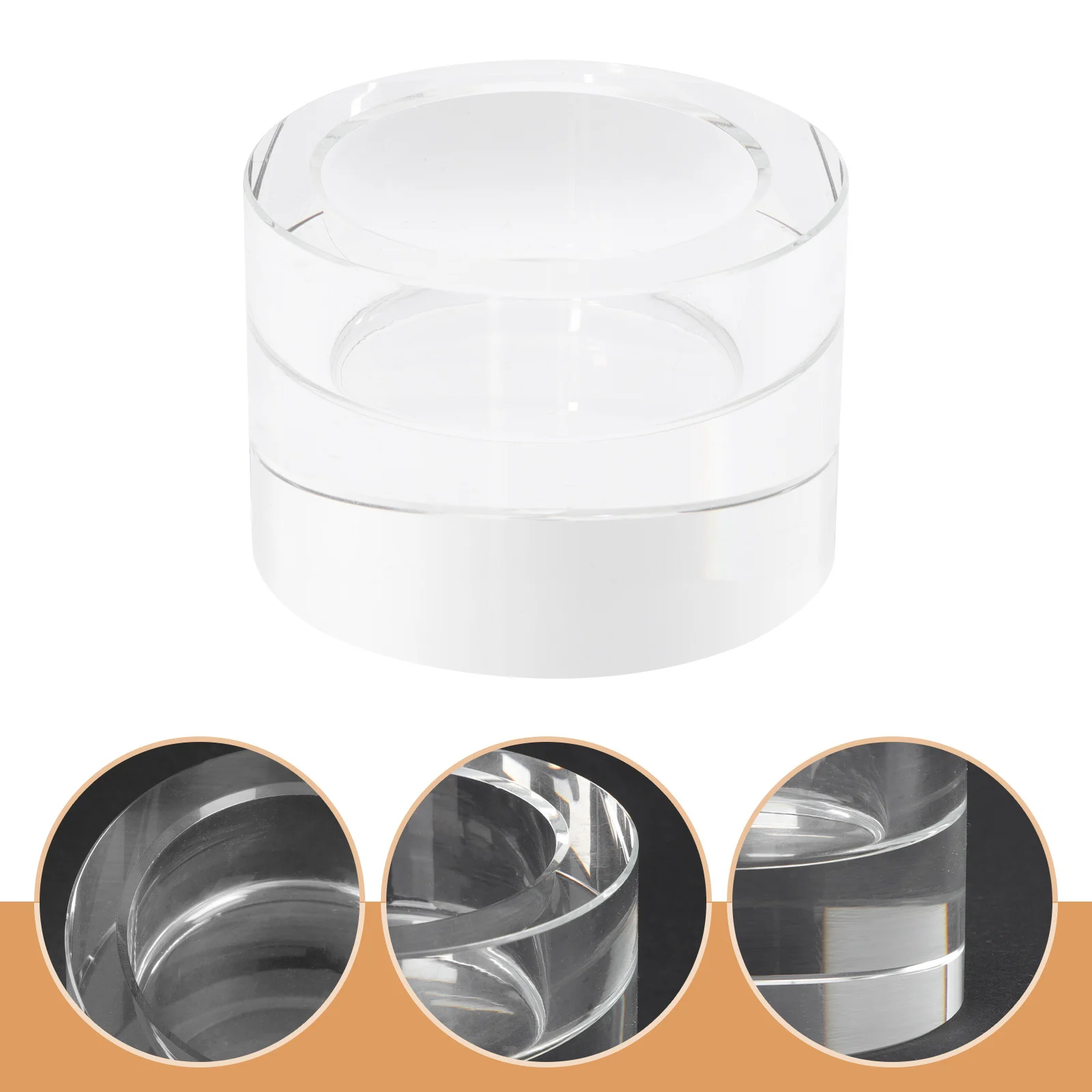 

Glass Candlestick Holder Holders Crystal Decor Candleholder Transparent Candlesticks Clear Home