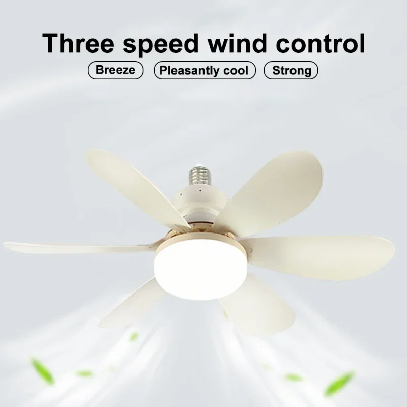 

Luz de Ventilador de Techo con Control Remoto, 3Velocidades de Ventilador, de Tornillo E27,CA 85-265V para, для Dormitorio, Cocina