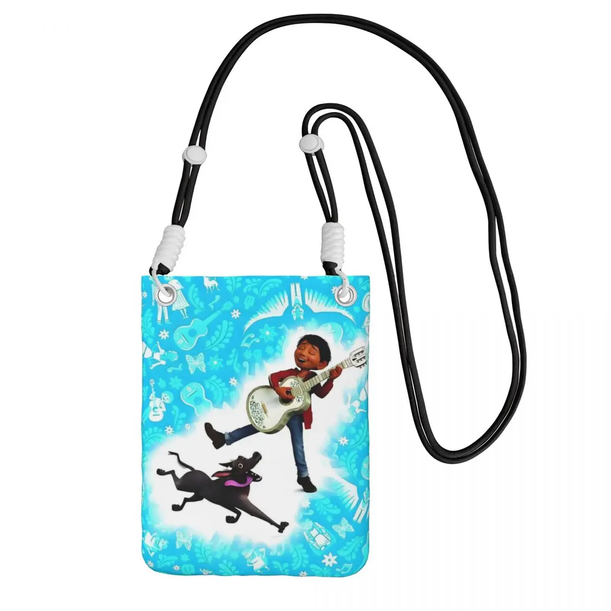 

Custom Casual Coco Mobile Phone Bag Women Men Comedy Animation Shoulder Crossbody Bag For Travel Detachable Shoulder Strap