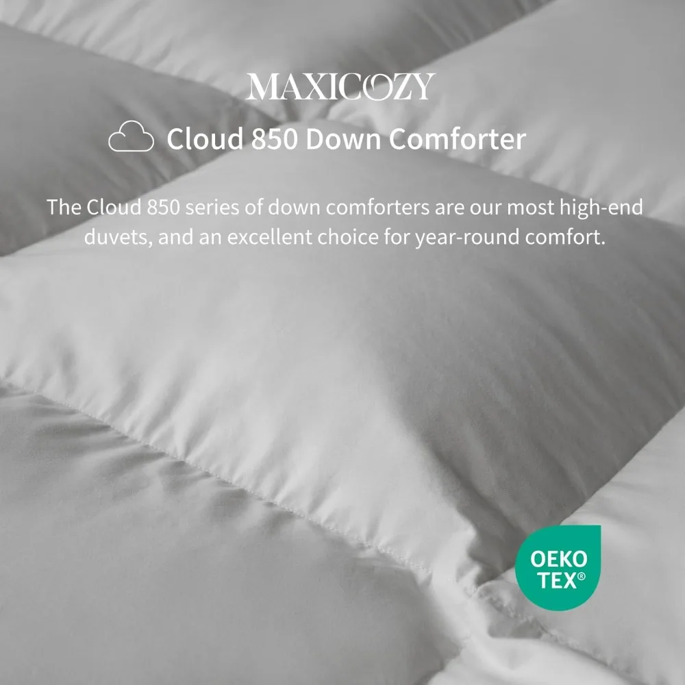 850FP Hungarian Goose Down Comforter King Size,White Goose Down Comforter Fluffy Duvet Insert King Size,All Season Hotel Quality