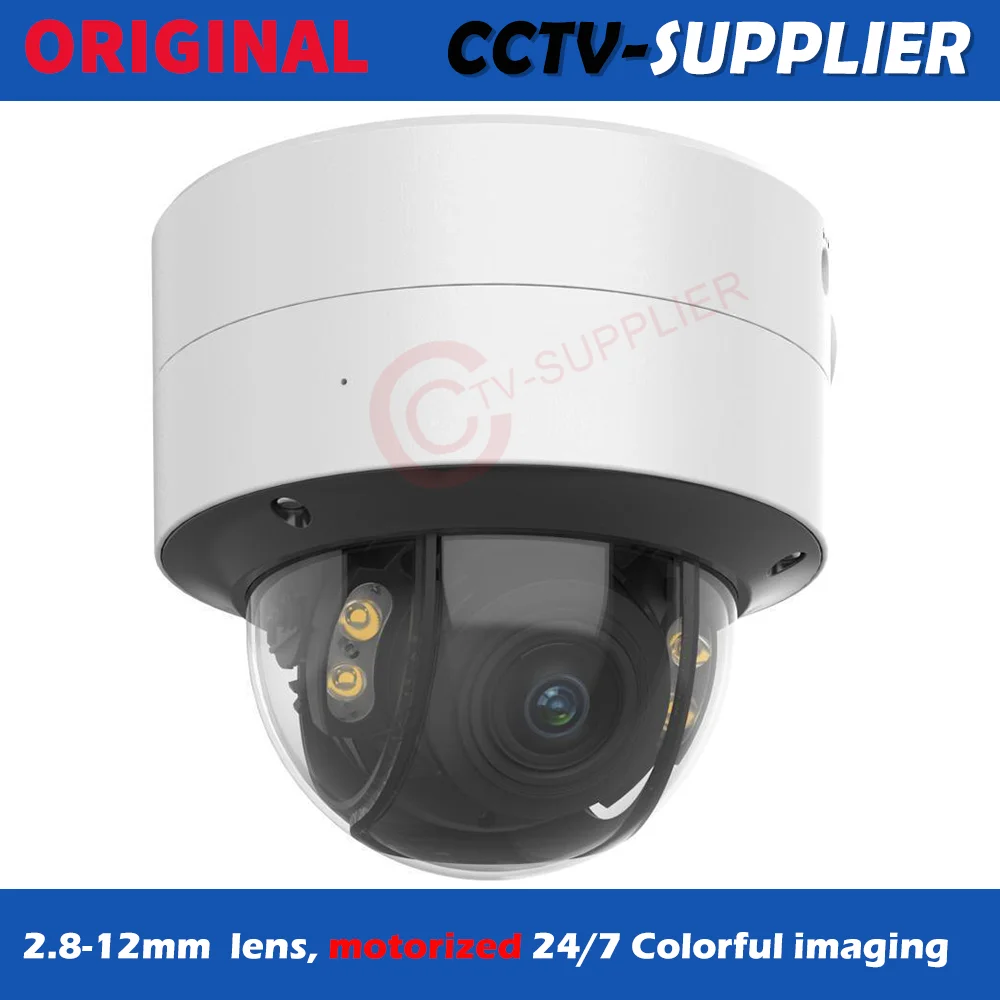 Original Cam3787G2-motorized 2.8-12mm Varifocal Lens 4x zoom F1.0 Vandal Proof IP67 IK10 Color-night Built in MIC