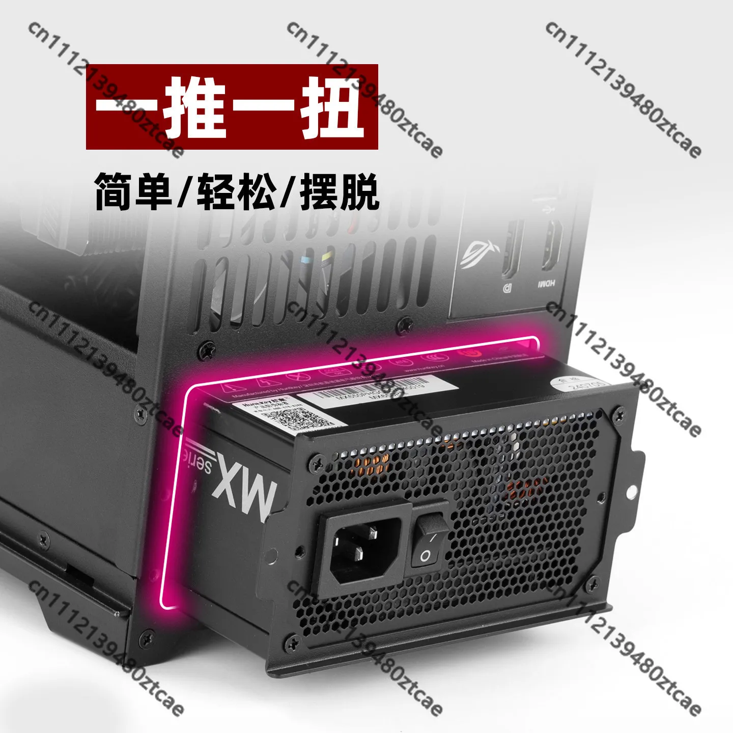 ITX Mini Tower Case Right Side Tempered Glass Panel Short Air Duct Modular Aluminum Alloy Desktop Chassis