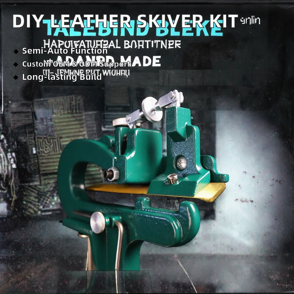 High Quality DIY Grade Automatic Leather Skiver Tools Paring Machine for Customized Leather Craft Work OEM ODM Supported