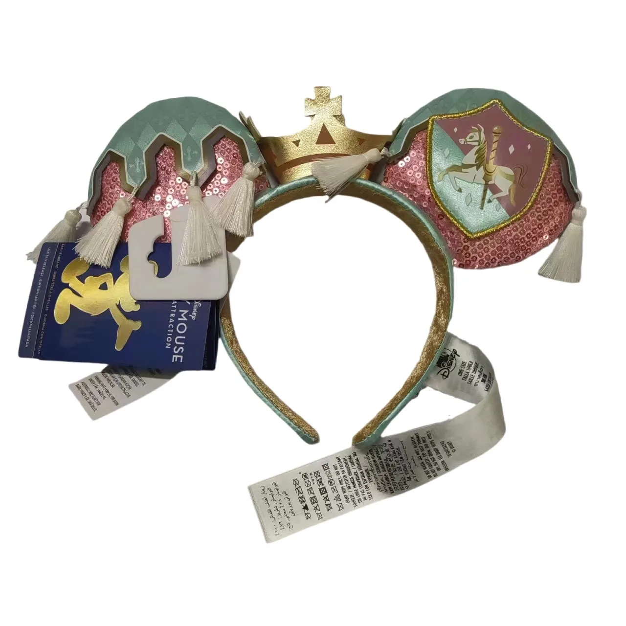 

Original Disney's 50th Anniversary Commemorative Castle Headband - Fashionable and Suitable for Adults/Children