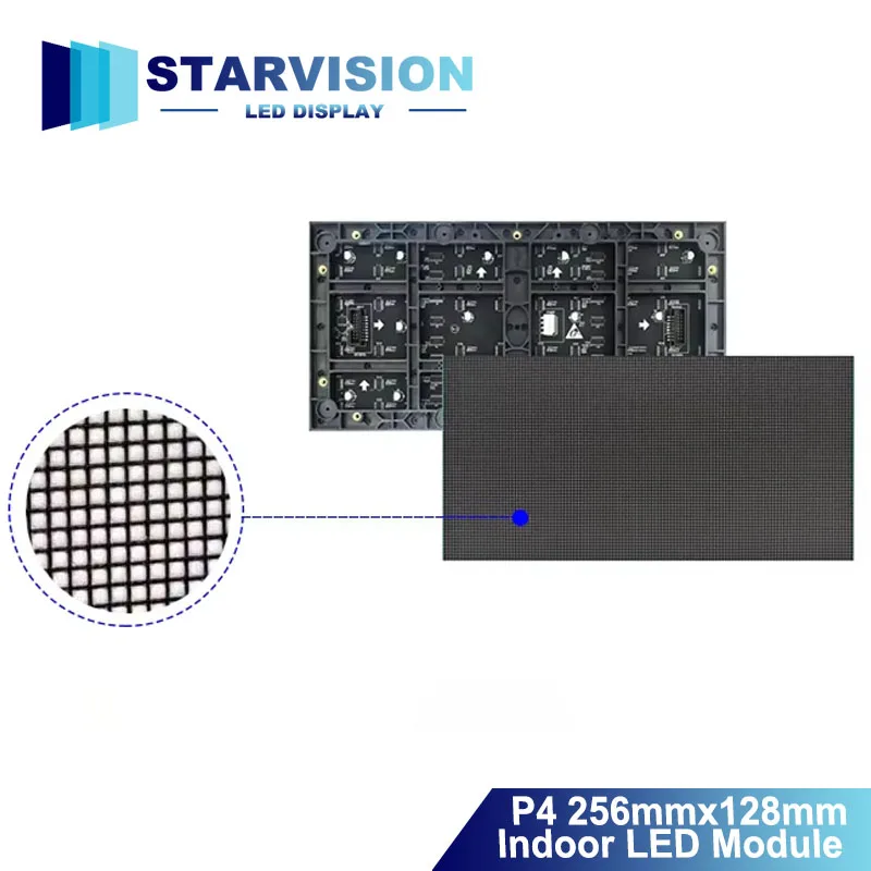 Indoor P4 SMD Full Color LED Module Commercial Advertising LED Display Screen Panel