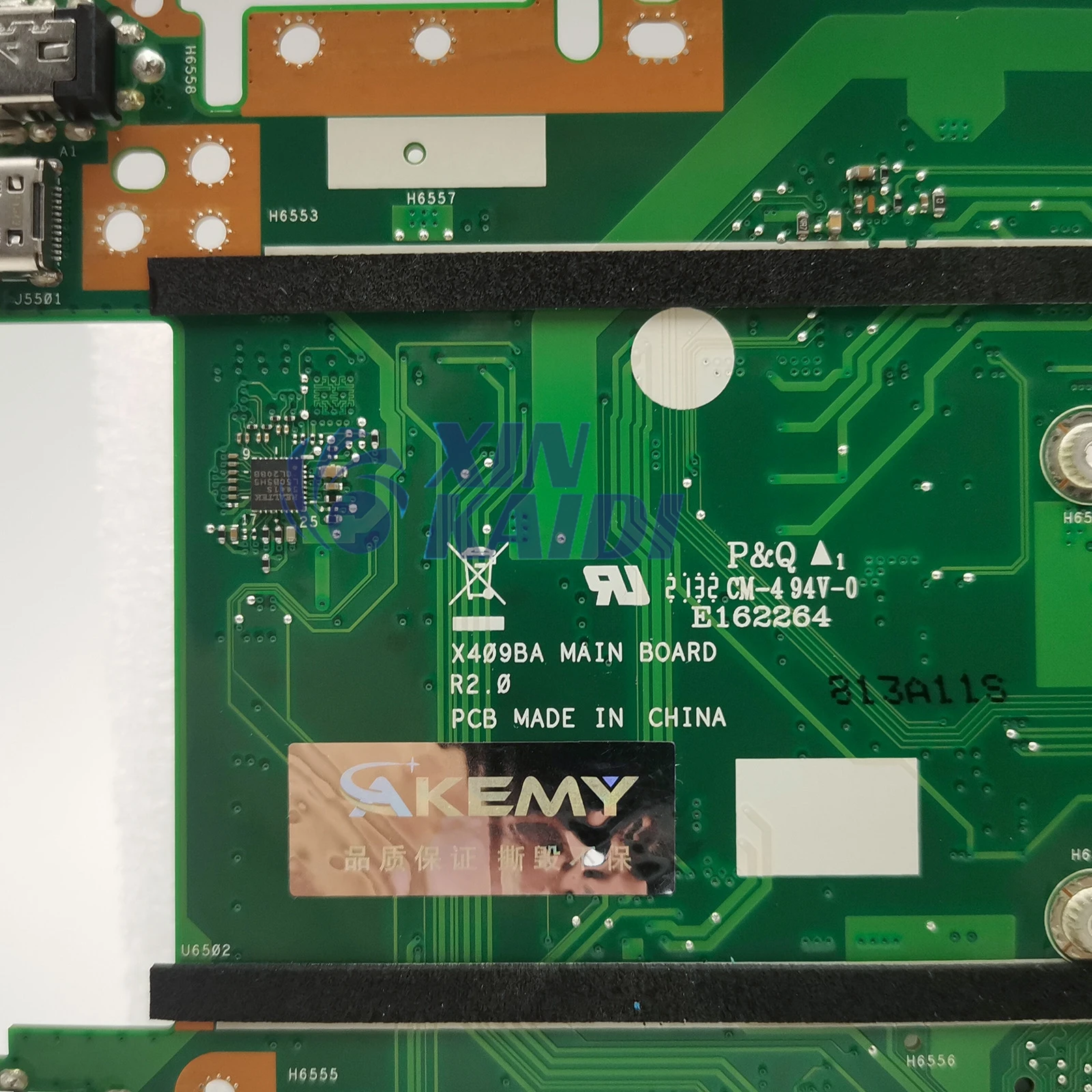 اللوحة الأم للكمبيوتر المحمول ASUS X409BA M509B X409B X509BA اللوحة الرئيسية D509BA M509BA CPU A4 A6 A9 4GB 8GB RAM 100% تم اختبارها