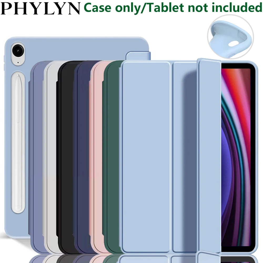 

Тонкий складной чехол-подставка для Samsung Tab S7/S8/S9/S9 FE/S10 10,9 дюйма SM-X710/X716B/X700/X706/T870/T875, чехол для планшета с автоматическим пробуждением