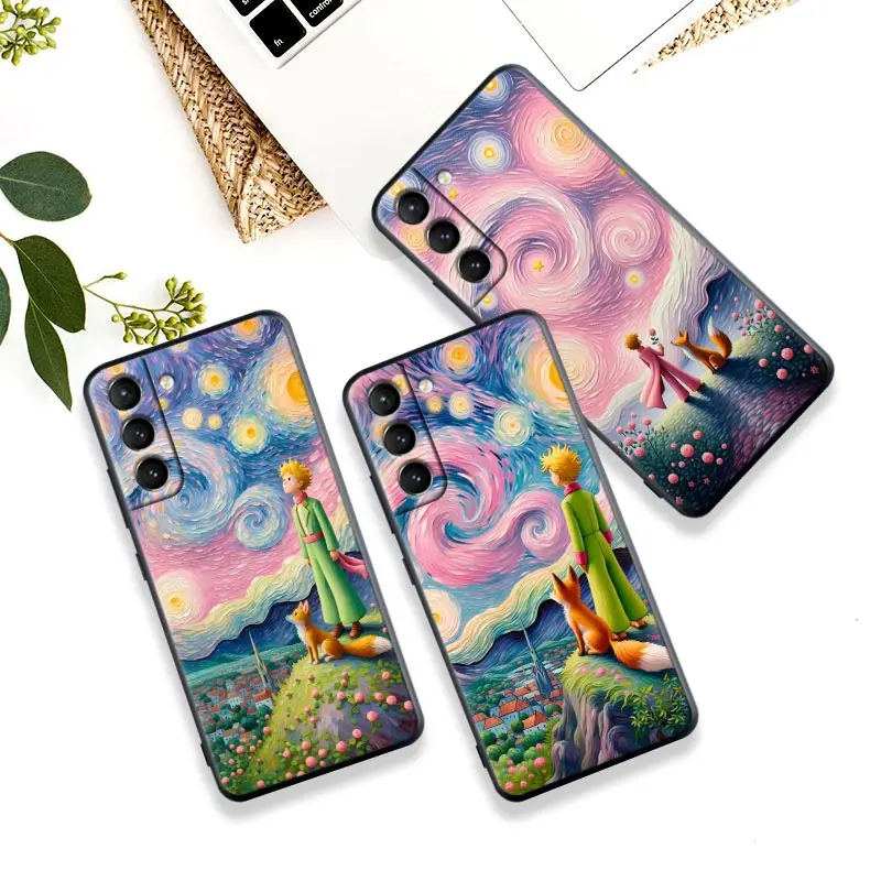 

The Little Prince Starry Night Phone Case For Samsung Galaxy S24 Ultra S23 FE S22 S21 S20 Back Cover S24 Plus S10 Silicone Cases