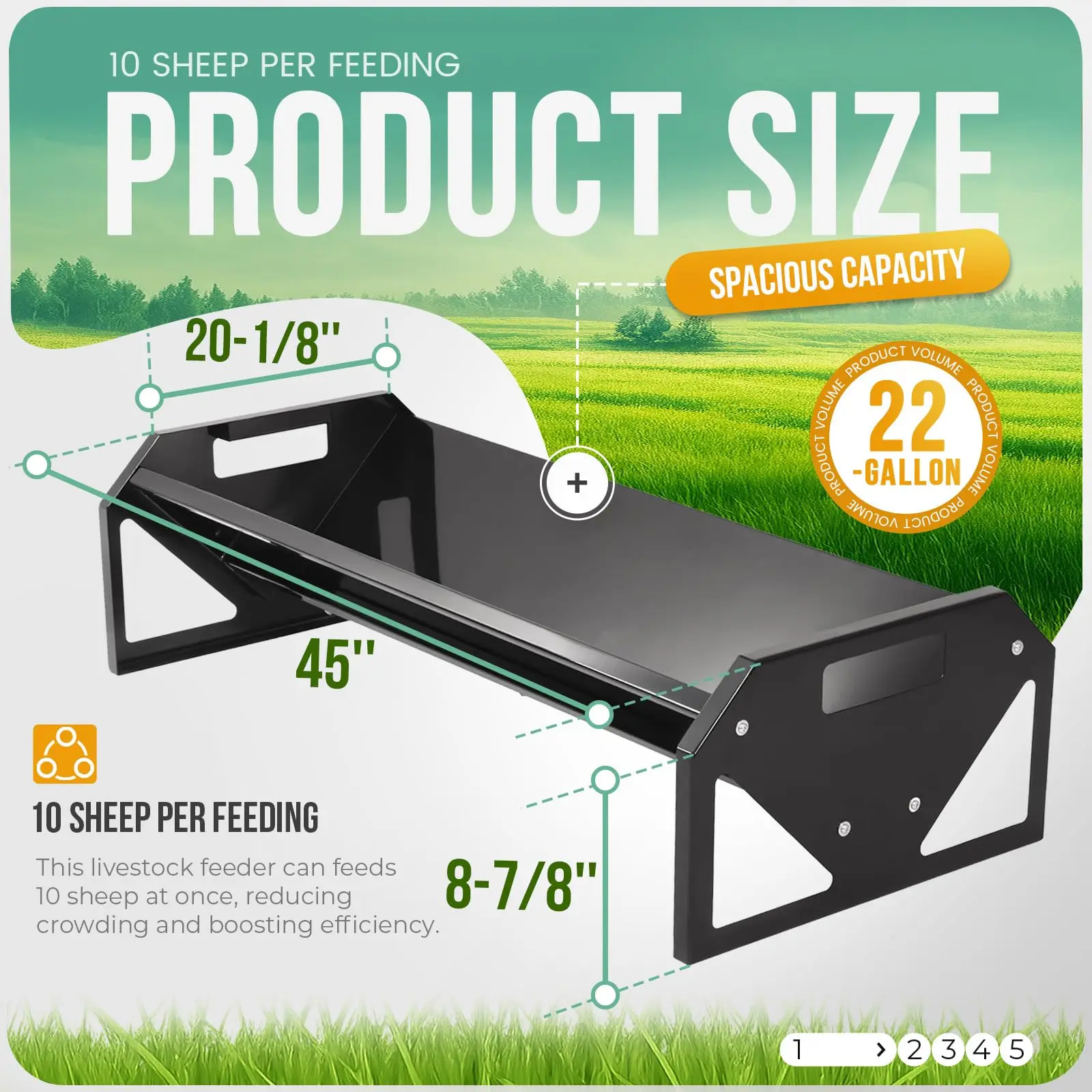 22 Gallon Livestock Feeder, 45