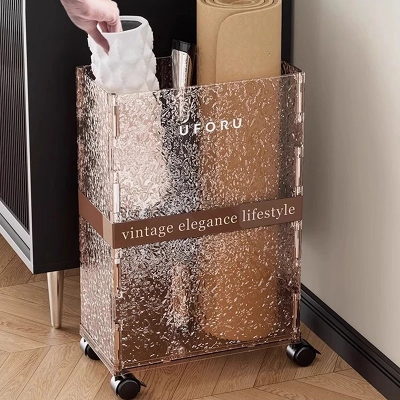 

Multifunction Storage Baskets Bedroom Bathroom Organizer Baskets Indoor Large Capacity Toys Clothes Storage Basket with Wheels