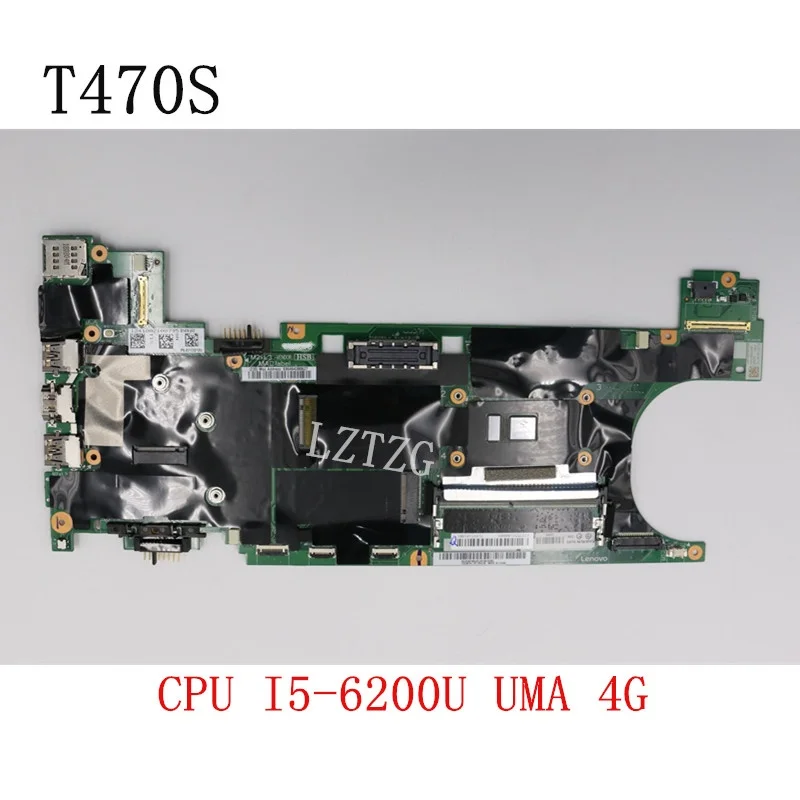 

Used for Lenovo ThinkPad T470s Laptop Motherboard Main Board CPU I5-6200 UMA 4G FRU 01LV9730 01LV976