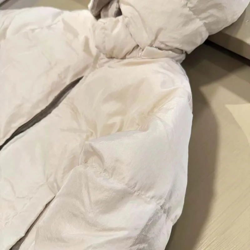 لكل بيع 2025 الخريف الشتاء BP طفل الفتيات يندبروف سميكة الدافئة مقنعين أسفل سترة الفتيان السترات الاطفال مزدوجة الوجهين يمكن ارتداؤها