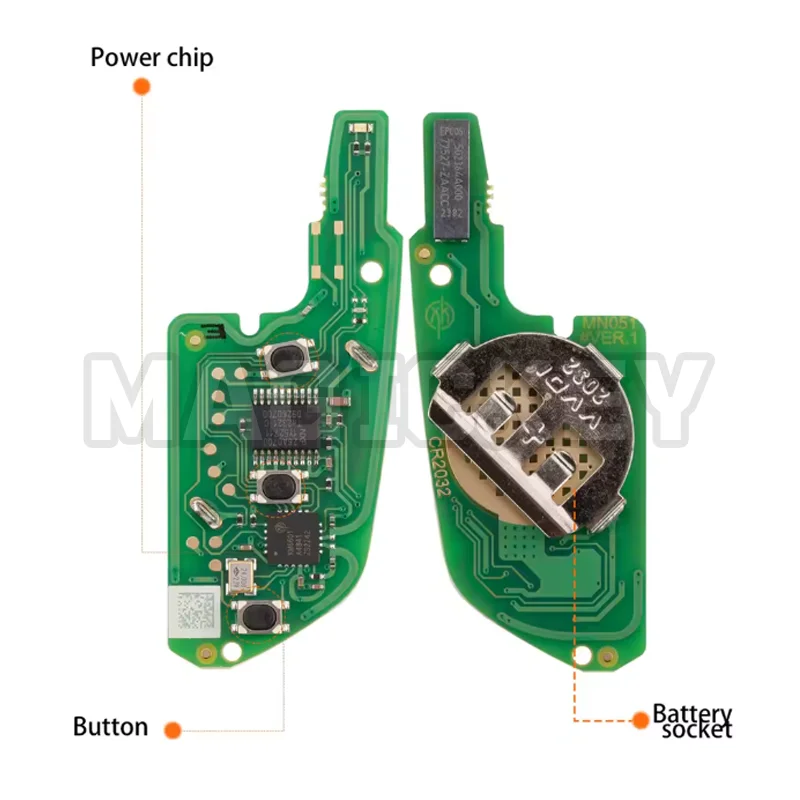 1/2/5PCS Xhorse XNLEX0EN Llave remota inalámbrica para Lexus Tipo 3 Botones