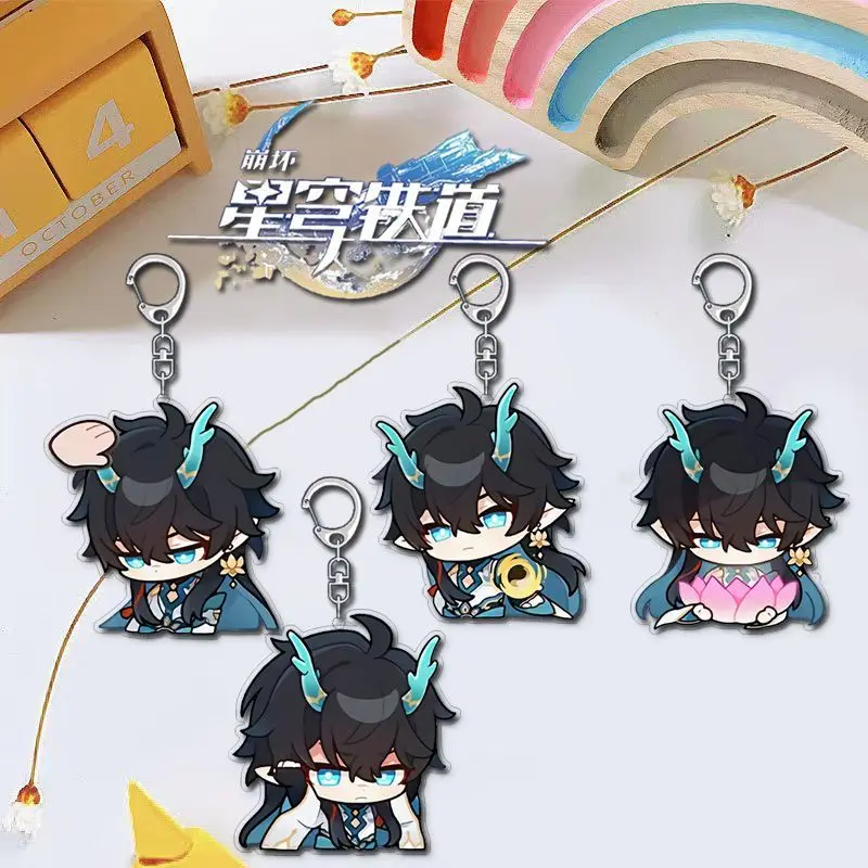 

Anime Honkai: Star Rail Dan Heng Imbibitor Lunae Acrylic Keychain Backpack Pendant Decor Accessories Gift