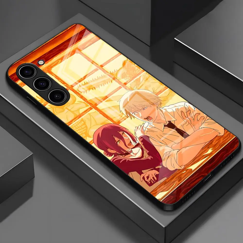 Chainsaw Man Reze Phone Case For Samsung S26 S25 Edge Ultra S23 S22 S21 S20 Ultra Plus S24 Fe A54 A53 A25 Glass Cover