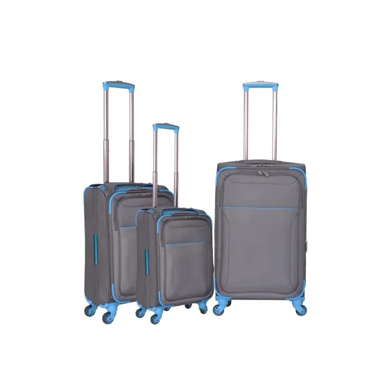 Expandable Luggage with Spinner Wheels Nylon  Wholesaler Soft  Suitcase Set