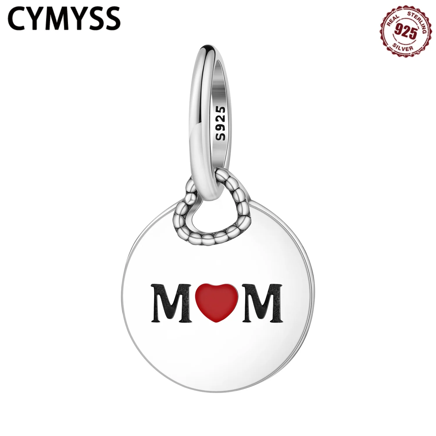 

CYMYSS 2025 New 925 Pure Silver Round Family Pendant Decoration Women's Pendant Party Gift Women's Jewelry Beads