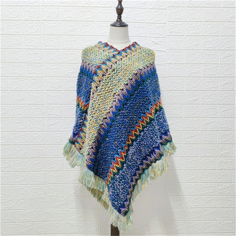 

Bohemian Cloak Shawl Scarf Shawl Wraps For Women Shawl Winter Women Scarf Thin Shawls Women Knit Warm Cape Weaved Cloak