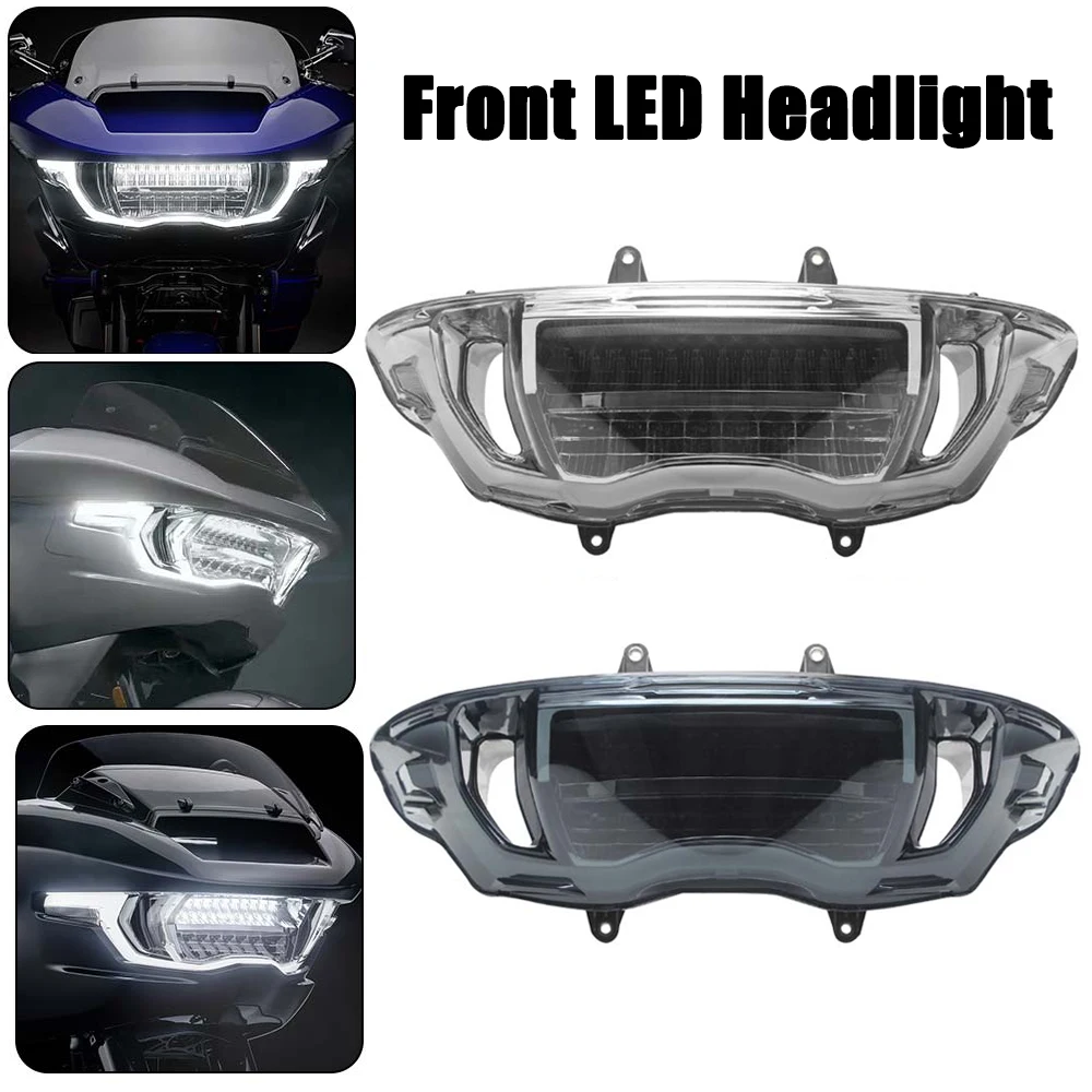 Motorcycle Accessories 1PCS Front LED Headlight Assembly High Beam/Low Beam For Harley Touring Road Glide CVO/SE FLTRXSE 2023-25