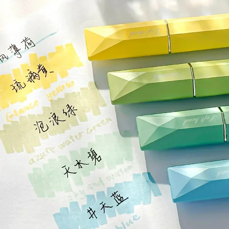 4pcs/box Lovely Graffiti Scrapbook Markers Pen Creative Cute Gradient Color Highlighter Marker for Kids Cute Writing Supplies