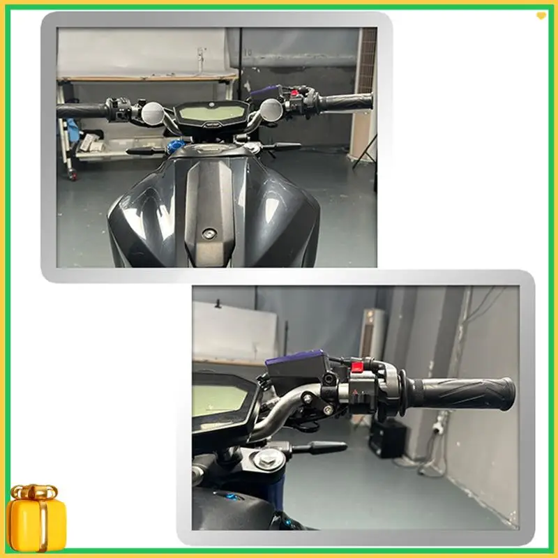 

Premium Motorcycle Rimless Mini Rearview Mirror For Yamaha MT-07 MT-09 Tracer XSR700 XSR900 Modified Wide Angle Round Mirror