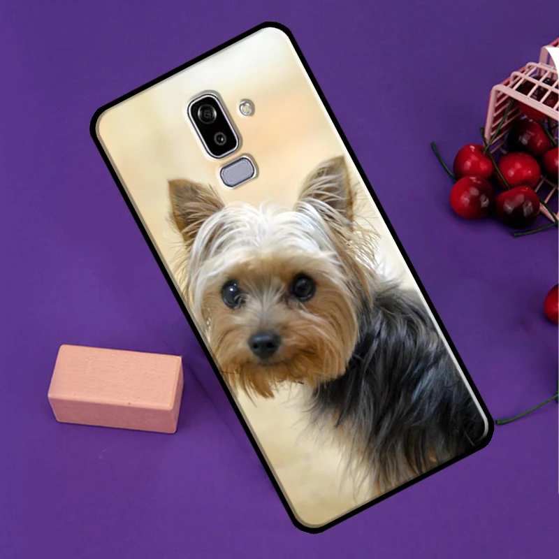 Yorkshire Terrier Dog Case For Samsung Galaxy J4 J6 Plus A6 A7 A8 A9 J8 2018 J3 J5 J7 J1 A3 A5 2016 2017 Coque view 5