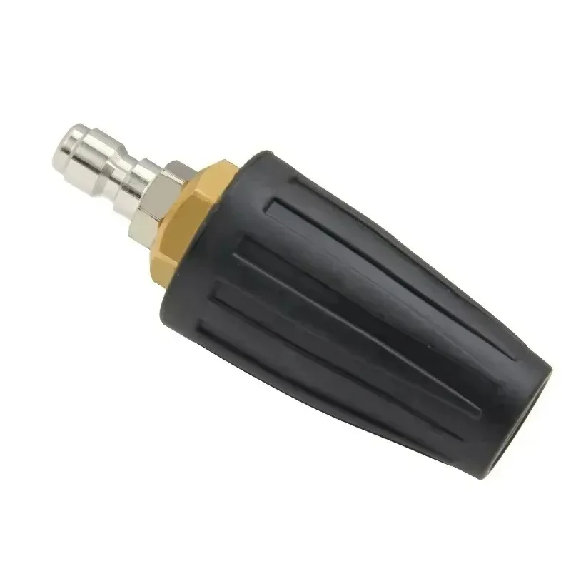 

New for 1pcs Cleaning Accessories Brass 360 Rotating Turbine Nozzle Spray with 1/4 "quick Connect High-pressure Washer