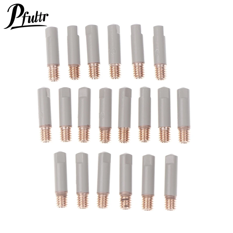 

2Pcs/Set 15AK Welding Contact Tips New Coating Protect 25mm M6 Gas Nozzle Tip 0.8mm-1mm MIG Welding Torche Welding Tool Parts