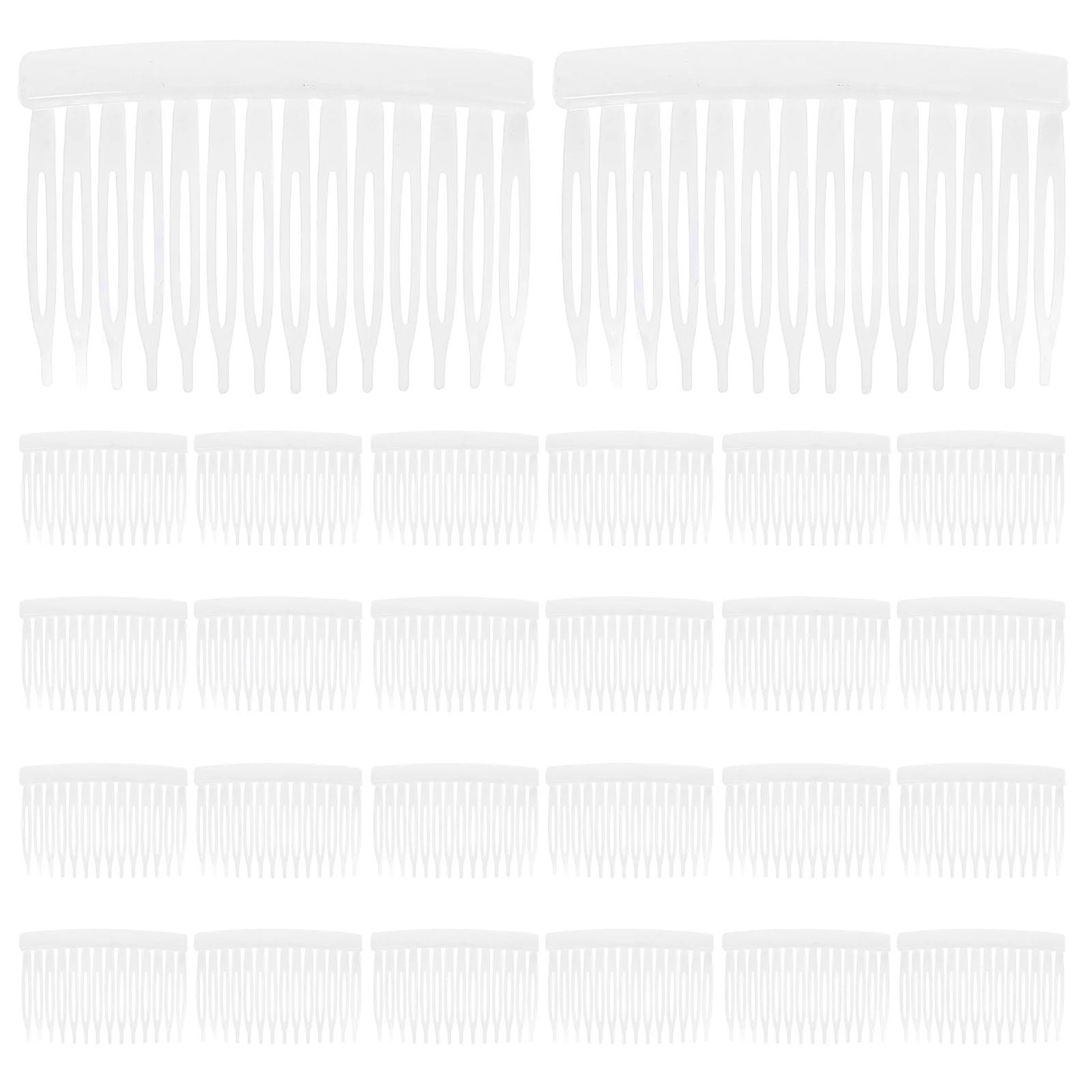 

50Pcs Mini Hair Combs for Children 14 Teeth Secure Insert Style Lightweight Comfortable for Kids Toddlers Girls Fashionable Side