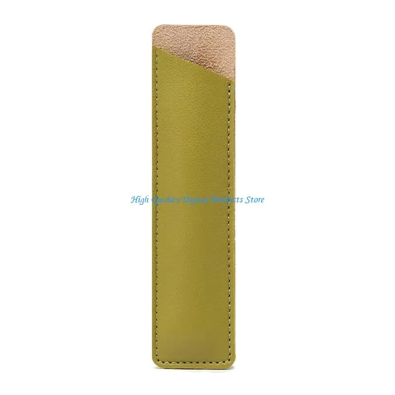 U2JE Portable Leather Single Pen Cover Protective for Case Holder Pencil Easy to Insert Remove for Women Men Kids Adult
