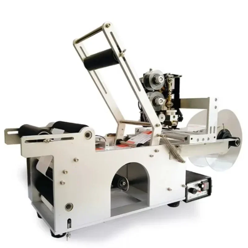 Semi-automatic square round bottle labeling machine, sticker labeling machine