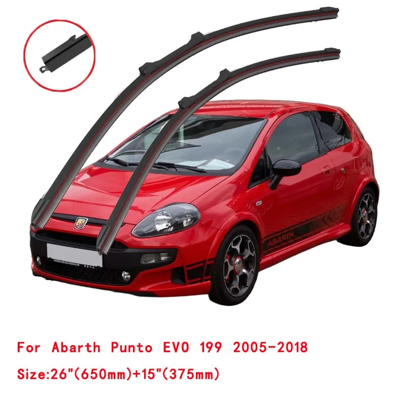 ل أبارث بونتو غراندي بونتو بونتو إيفو 1994-2016 176 188 199 ممسحة زجاج السيارة الأمامي شفرة الزجاج الأمامي ملحقات الزجاج الأمامي