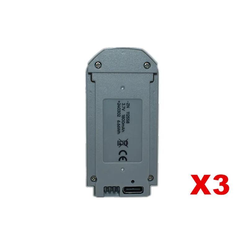 GT3 RC-drone ﻿ Originele Batterij 3.7V 1800mAh Voor V66 Mini Drone Onderdelen V66 CZ06 D16 Quadcopter Batterij/Oplader past Accessoires