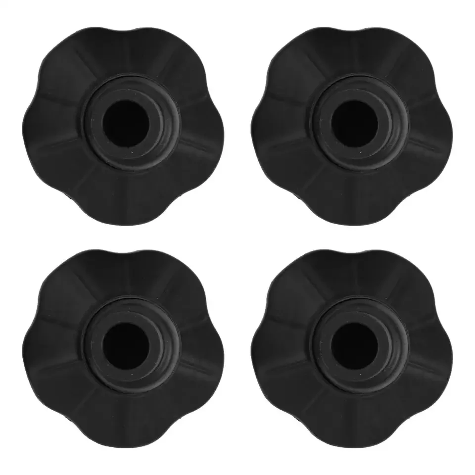 4 Stück Outdoor-Campingstuhl-Fußpolster, Stuhlbeinmatte, rutschfeste Anti-Klemm-Abdeckungen, klappbare Stuhl-Anti-Rutsch-Fußstütze – Detail 4