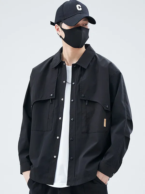 

Мужская куртка Pierre Cardin свободного кроя с длинными рукавами и воротником, осенне-зимняя, новый дизайн, модная, городская, молодежная, из полиэстера.