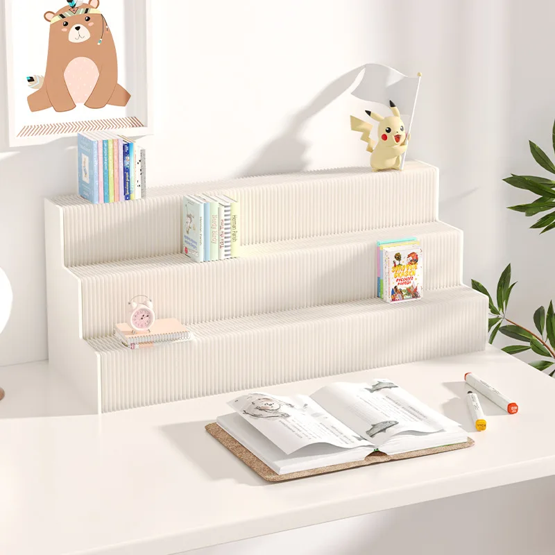 Desktop booth Desk storage stand Display rack Dessert stand Clothing store Accessories display stand Long strip Multi-layer boot
