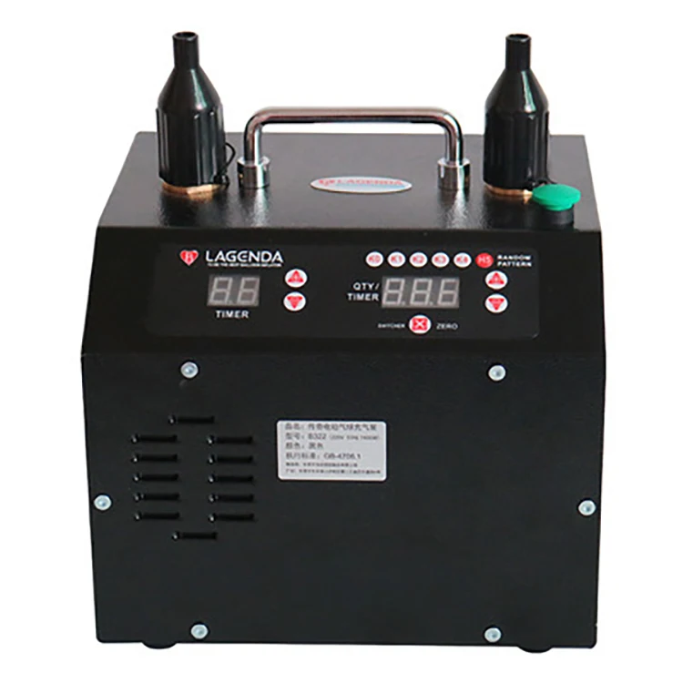 High Quality B363 Lag enda He lium Balloons P ump Tim ing & Qu antit ative Dual-Nozzle Balloon Inflator B322 3.0 5.0 Version