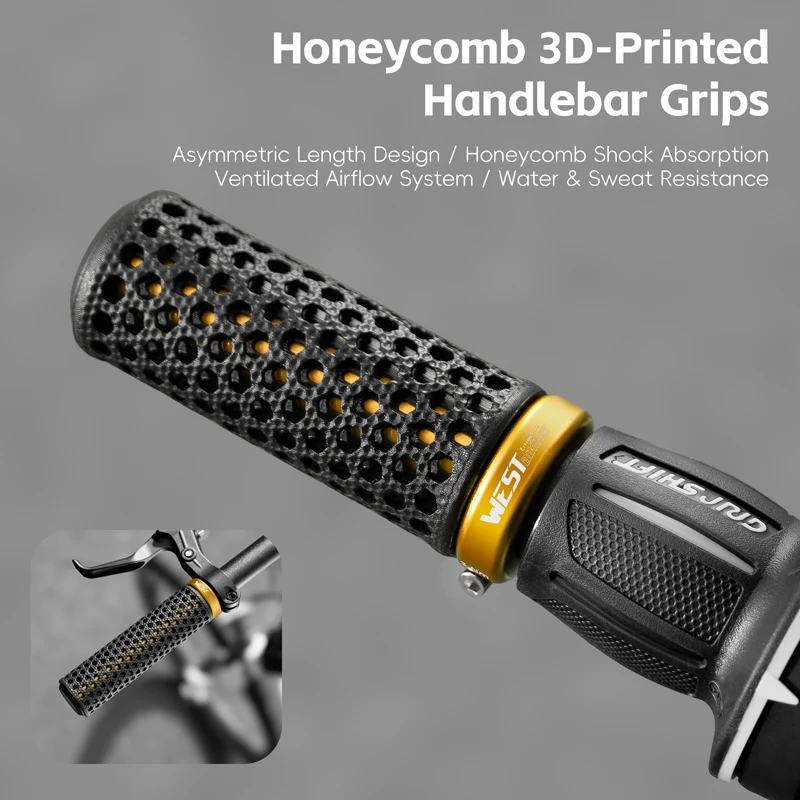 

Интегрированные ручки для велосипедного руля, велосипедные 3D-принты из ТПУ, амортизирующие легкие противоскользящие аксессуары для шоссейного велосипеда Mtb