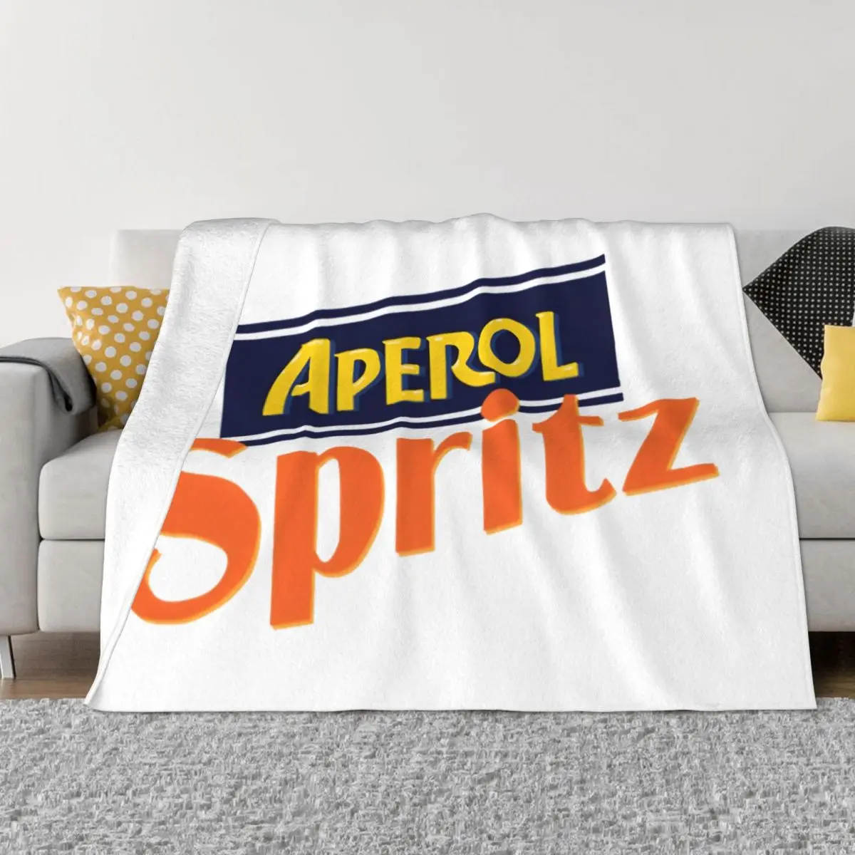 Aperols Spritz Blankets Fleece All Season Portable Soft Throw Blanket for Sofa Couch Rug Piece