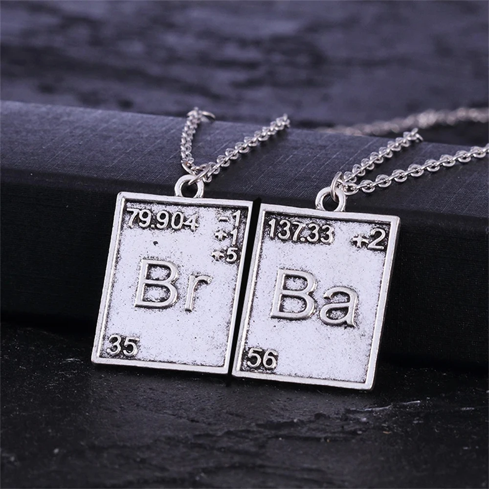 Mode Periodensystem Elemente Halskette Br Ba Inspirierender Schmuck Wissenschaft Halskette Punk Geek Schmuck Für Freunde – Detail 6