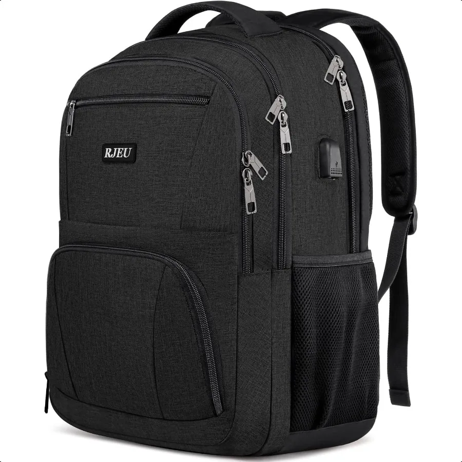 

School Backpack for Teen Boys15.6 Inch Anti Theft Laptop Bookbag with USB Charging Port Water Resistant College High School Erg