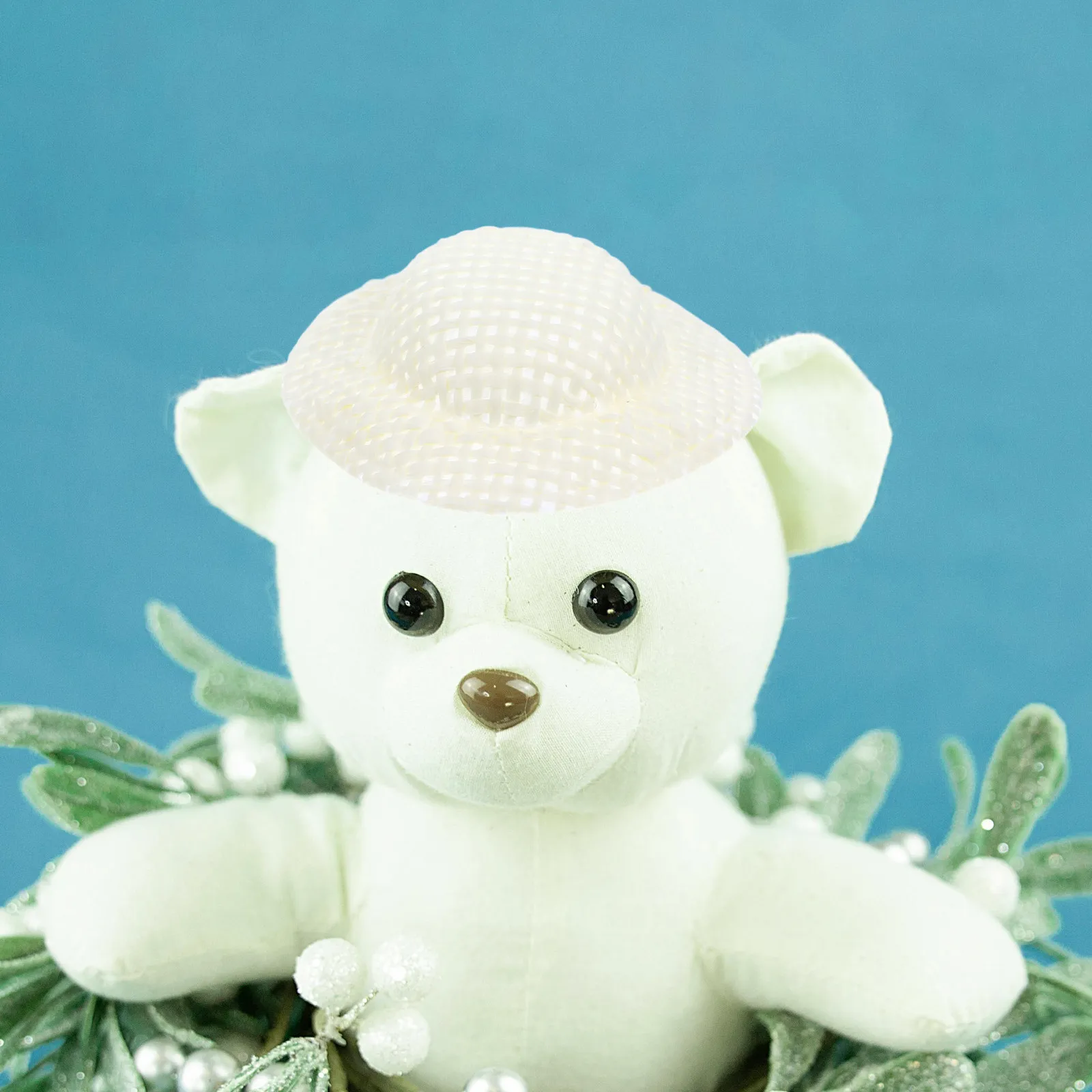 12 piezas de sombreros pequeños en miniatura decorados para manualidades, accesorios para fotos en color beige