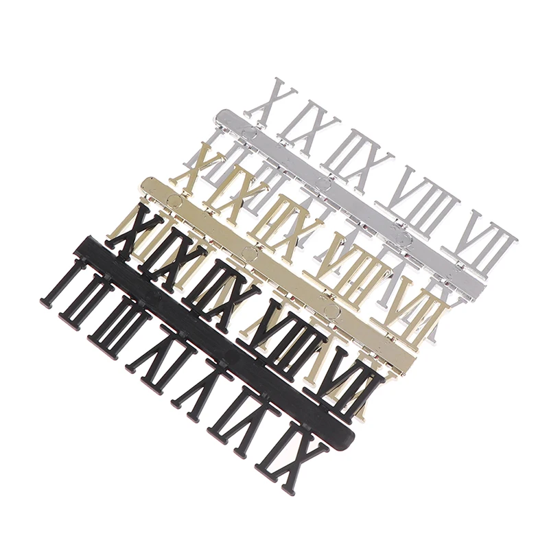 2024  1 Set Roman Numerals Or Arabic Numerals Clock Accessories For Quartz Clock Dial Repair DIY Clock Replacement Mechanism