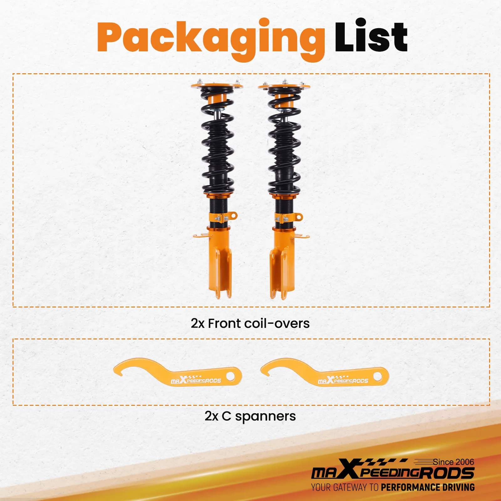 2X Front Coilover L…