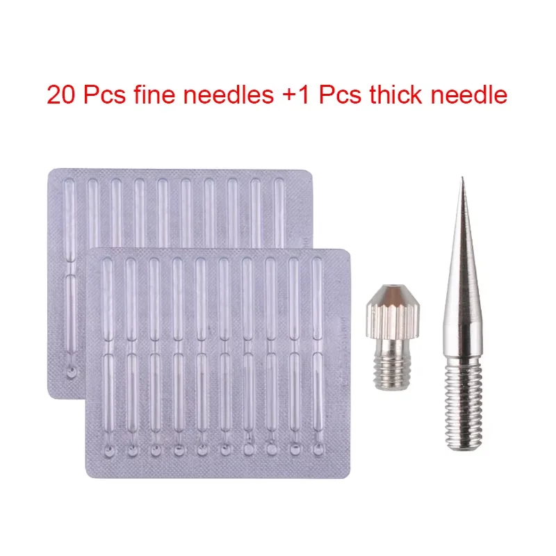 Juego de agujas de pluma de Plasma láser para manchas oscuras, pecas, lunares, verrugas, tatuaje, etiqueta de piel, agujas dedicadas, accesorios de herramientas para el cuidado de la piel facial